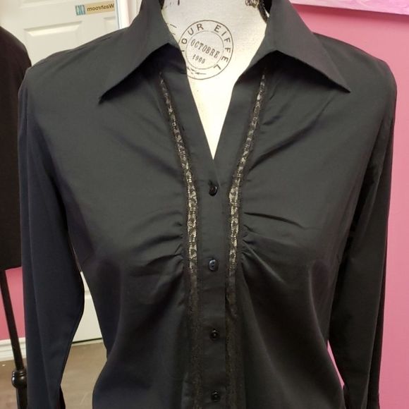 Daniel 🖤🖤 Hetcher Black Blouse Shirt Top - Picture 4 of 11